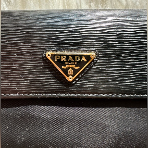 Prada Leather and Nylon Wallet with Detachable Strap - Picture 3 of 13